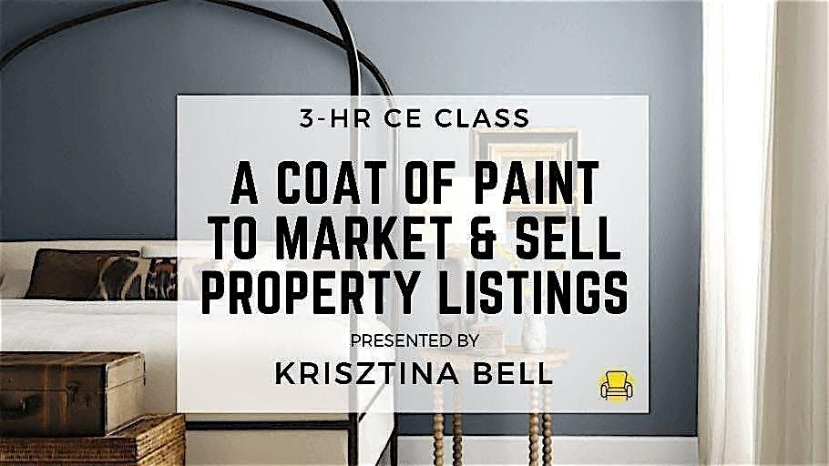 3HR CE Class - A Coat of Paint to Market & Sell Property Listings