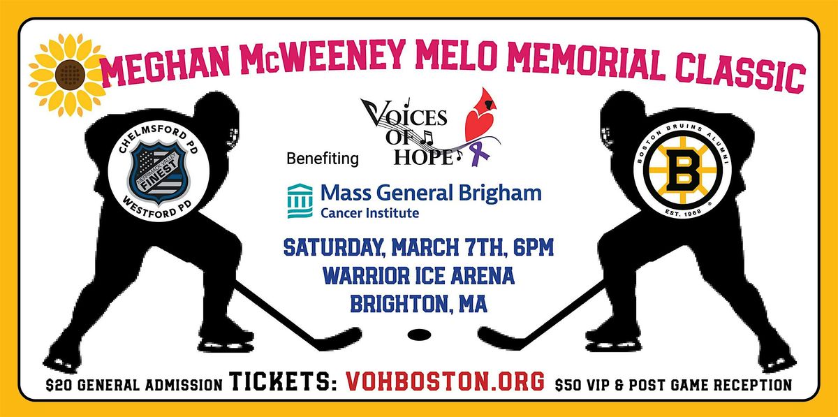 Bruins Alumni vs Chelmsford\/Westford Police Hockey Game to Fight Cancer