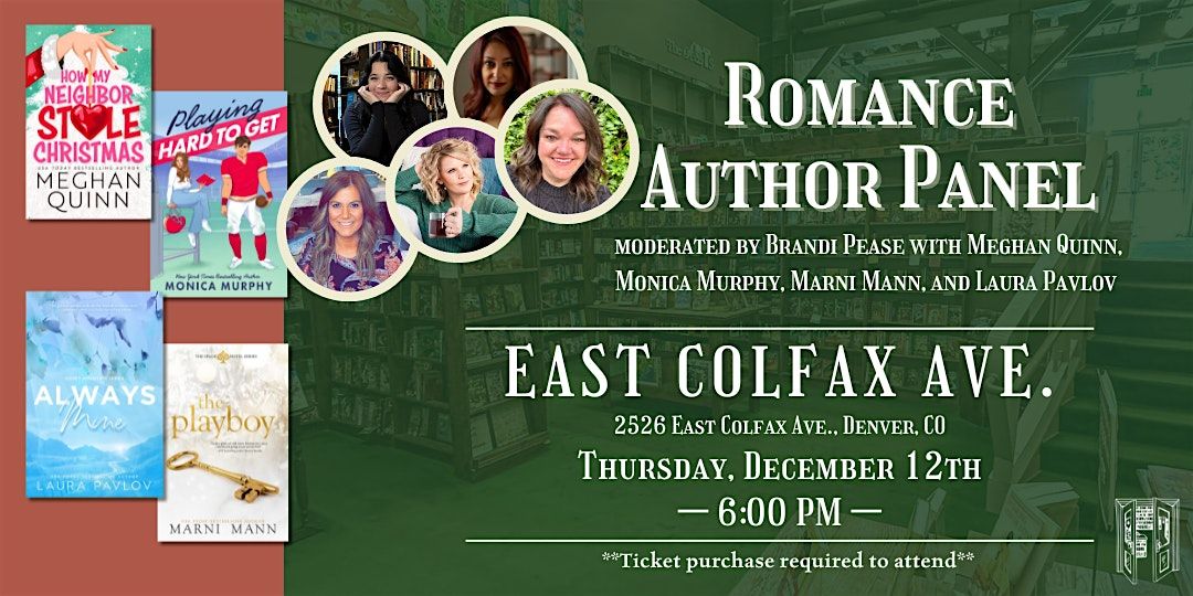 Romance Author Panel w\/ Meghan Quinn and Friends live at Tattered Cover