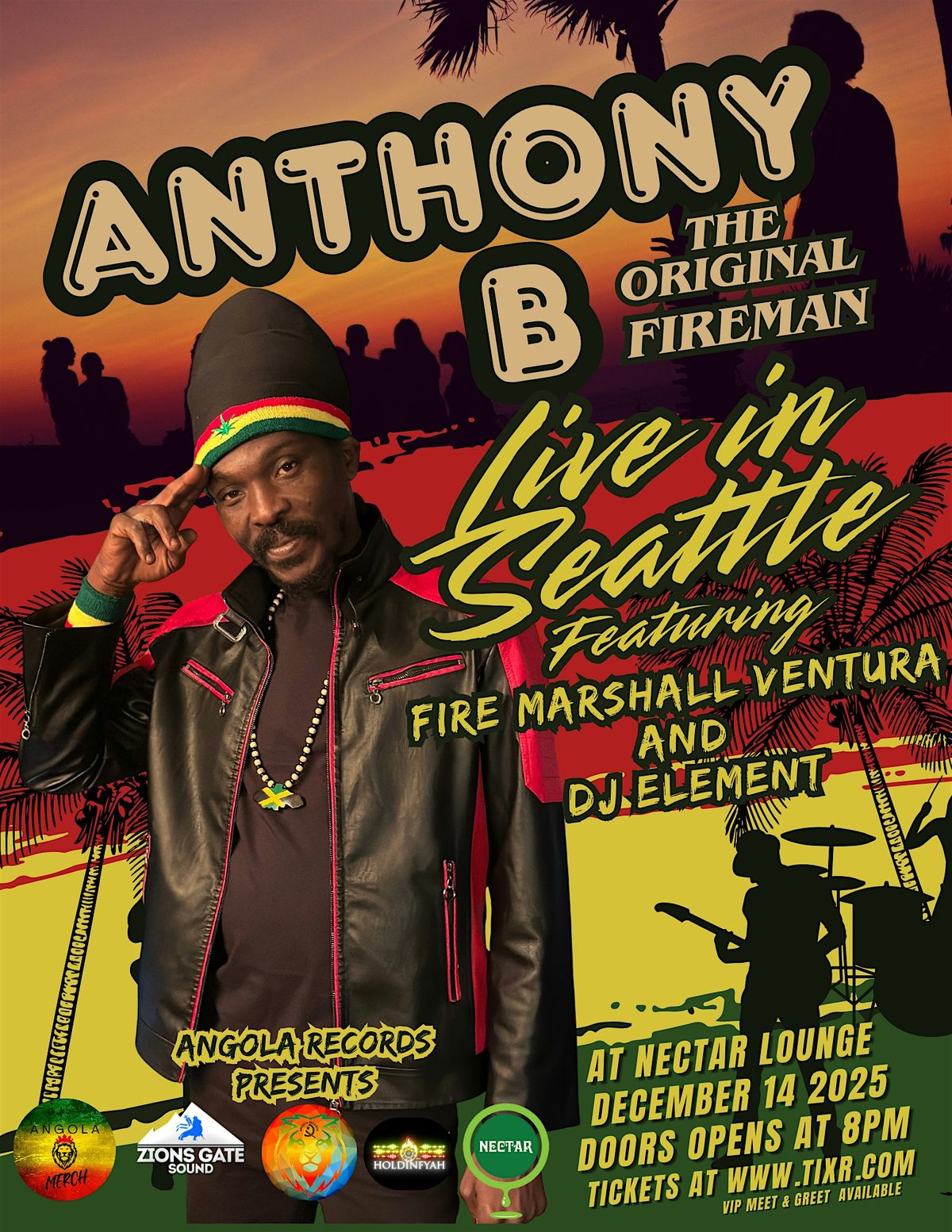 Anthony B at Nectar Lounge Seattle December 14
