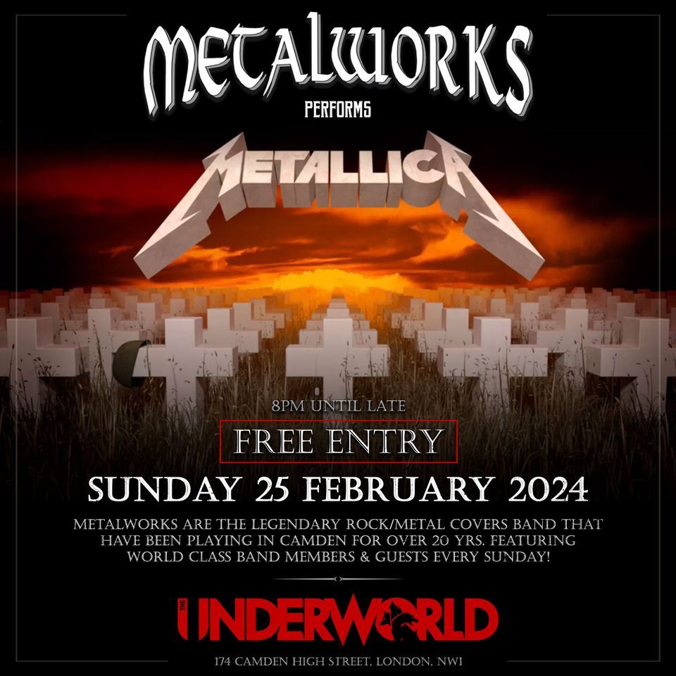 Metalworks Performs Metallica's 'Master Of Puppets' To Open - Free Entry To The Underworld 