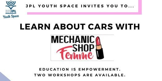 Learn about Cars with Mechanic Shop Femme - for Teens & Young Adults