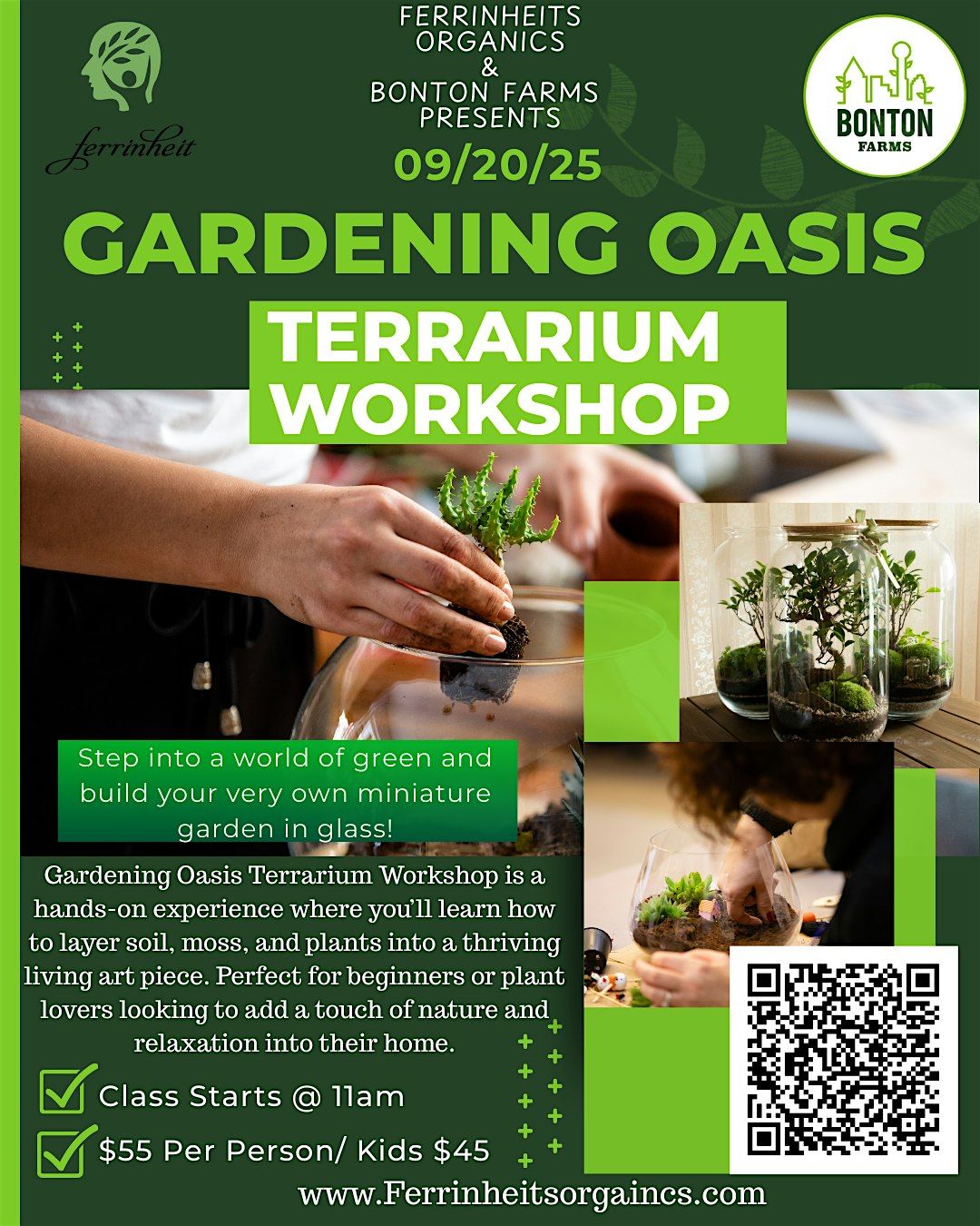 Gardening Oasis Terrarium Workshop