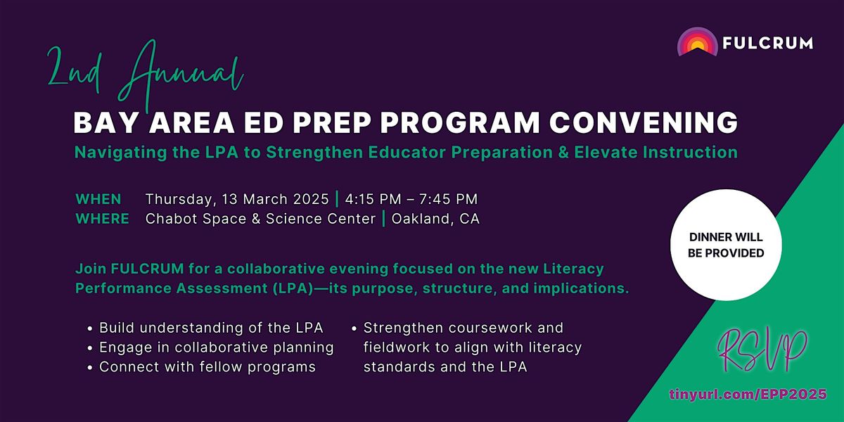 Bay Area Educator Preparation Program Convening