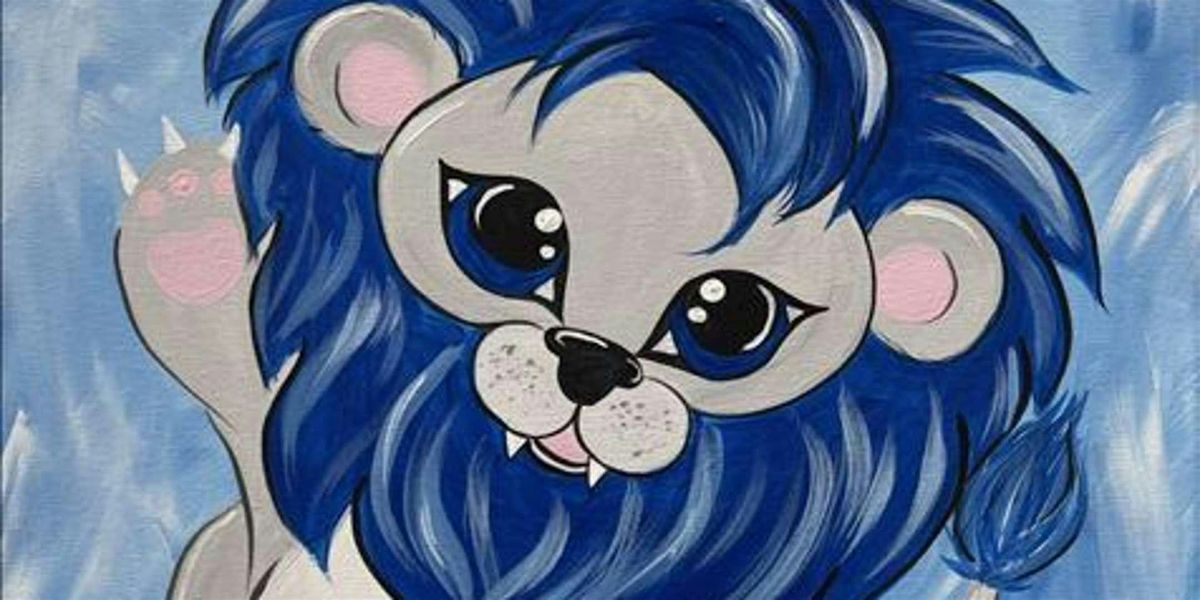 Kawaii Lion - Paint and Sip by Classpop!\u2122