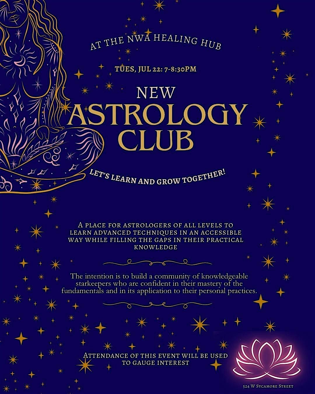 NEW Astrology Club at the NWA Healing Hub