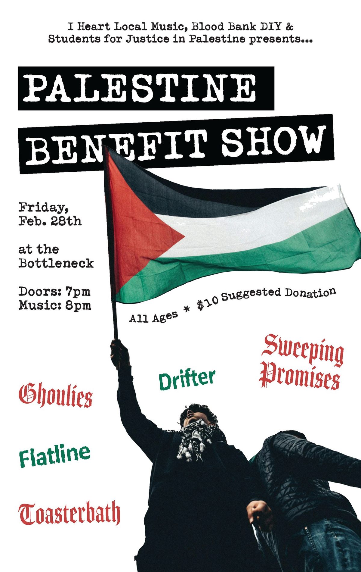 Palestine Benefit Show with Sweeping Promises \/  Drifter \/ Ghoulies \/ Flatline \/ Toasterbath