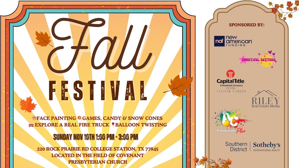 Fall Festival\ud83c\udf83\ud83c\udf42\ud83c\udf6d