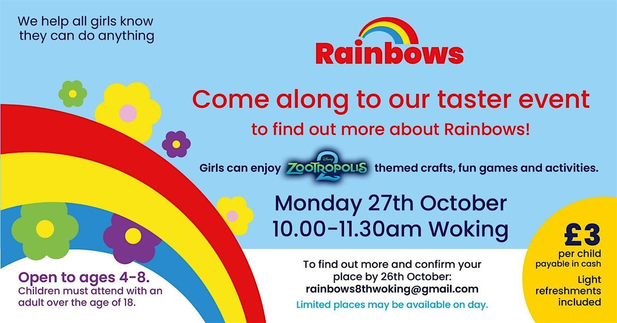 Rainbows Taster Event "Zootropolis"