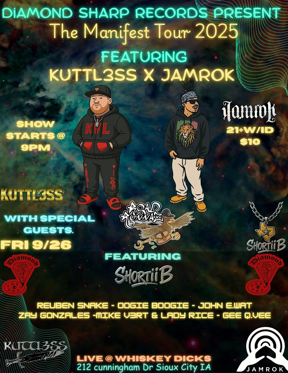 Diamond Sharp Records Presents The Manifest Tour Feat Jamrok & Kuttl3ss