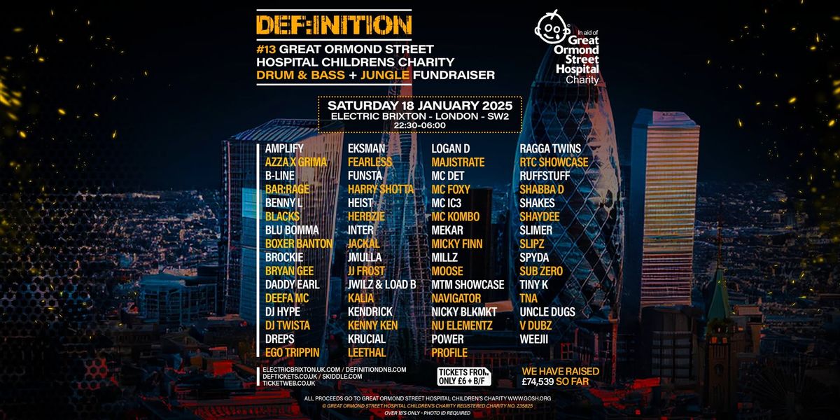 The Great Ormond Street Hospital DNB Jungle Fundraiser 2025