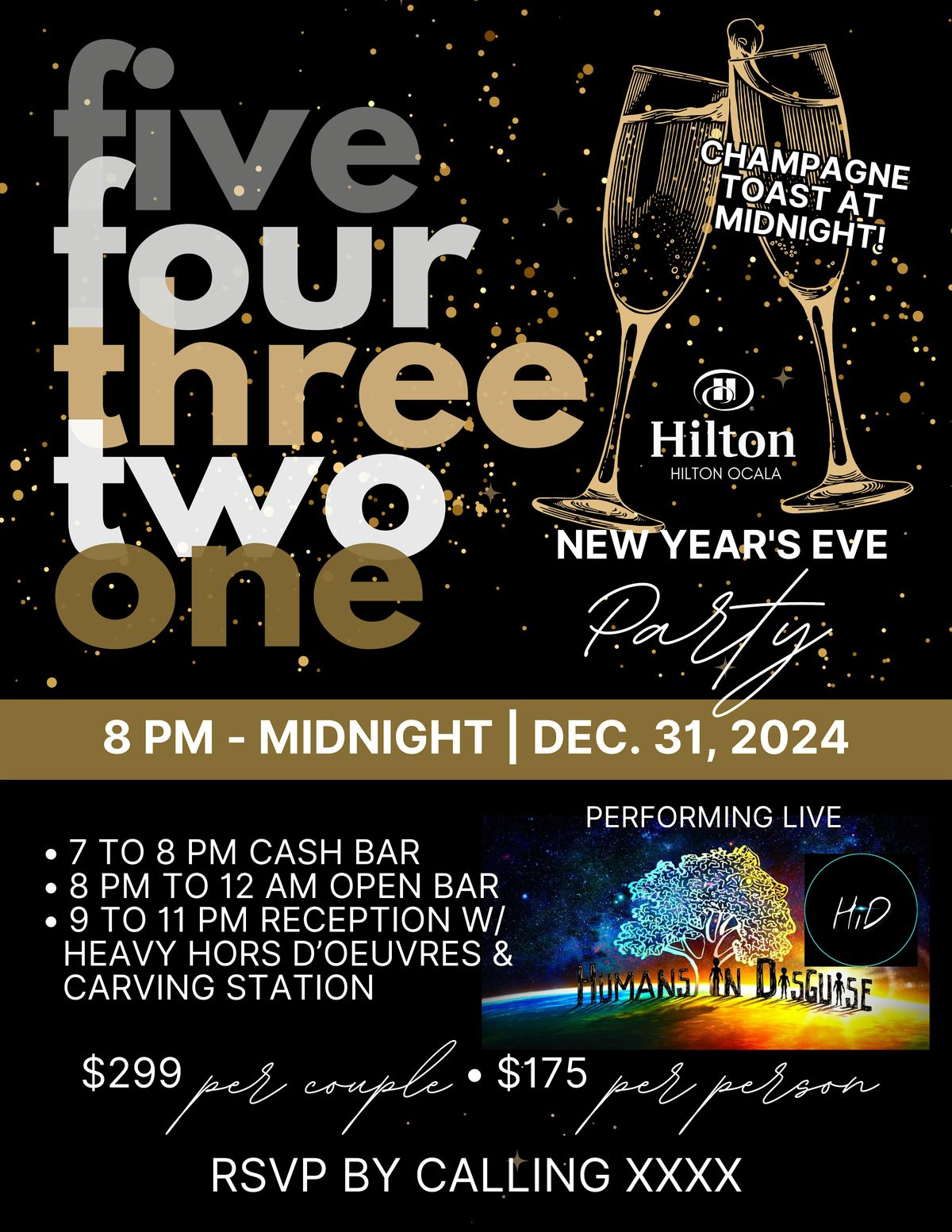 Hilton Ocala's Exclusive New Year's Eve Party!