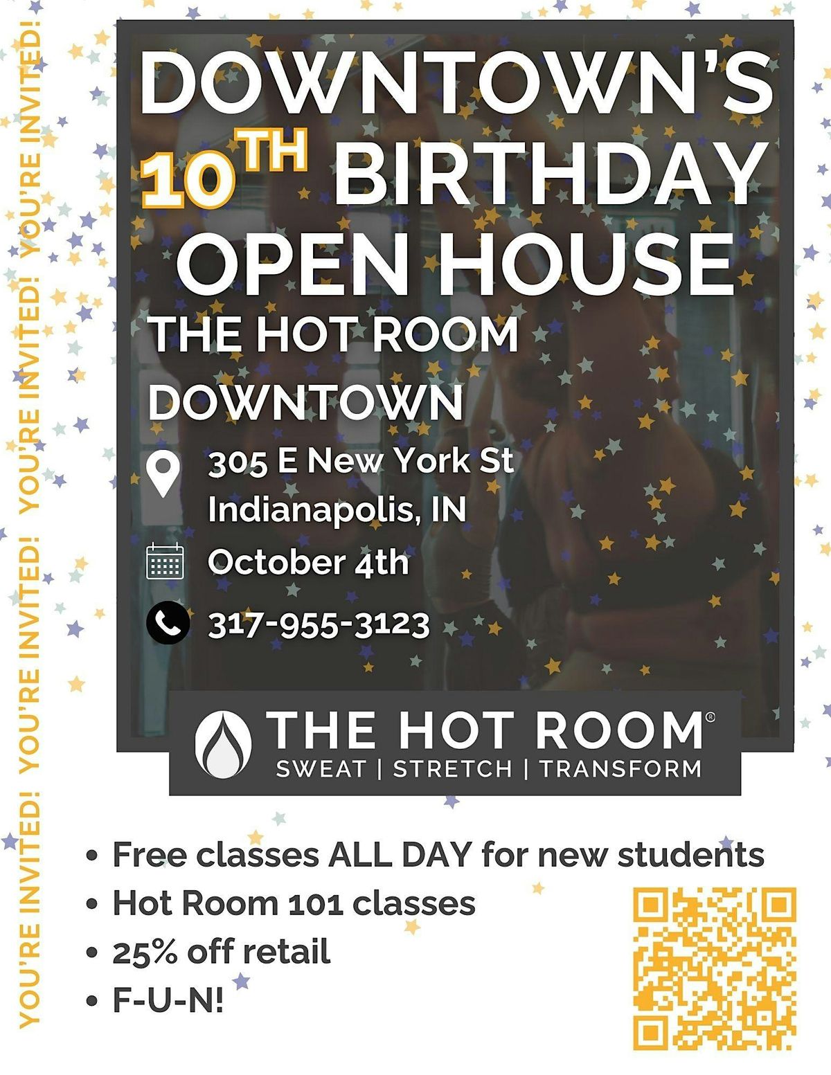 The Hot Room Downtown Open House + 10th Birthday!