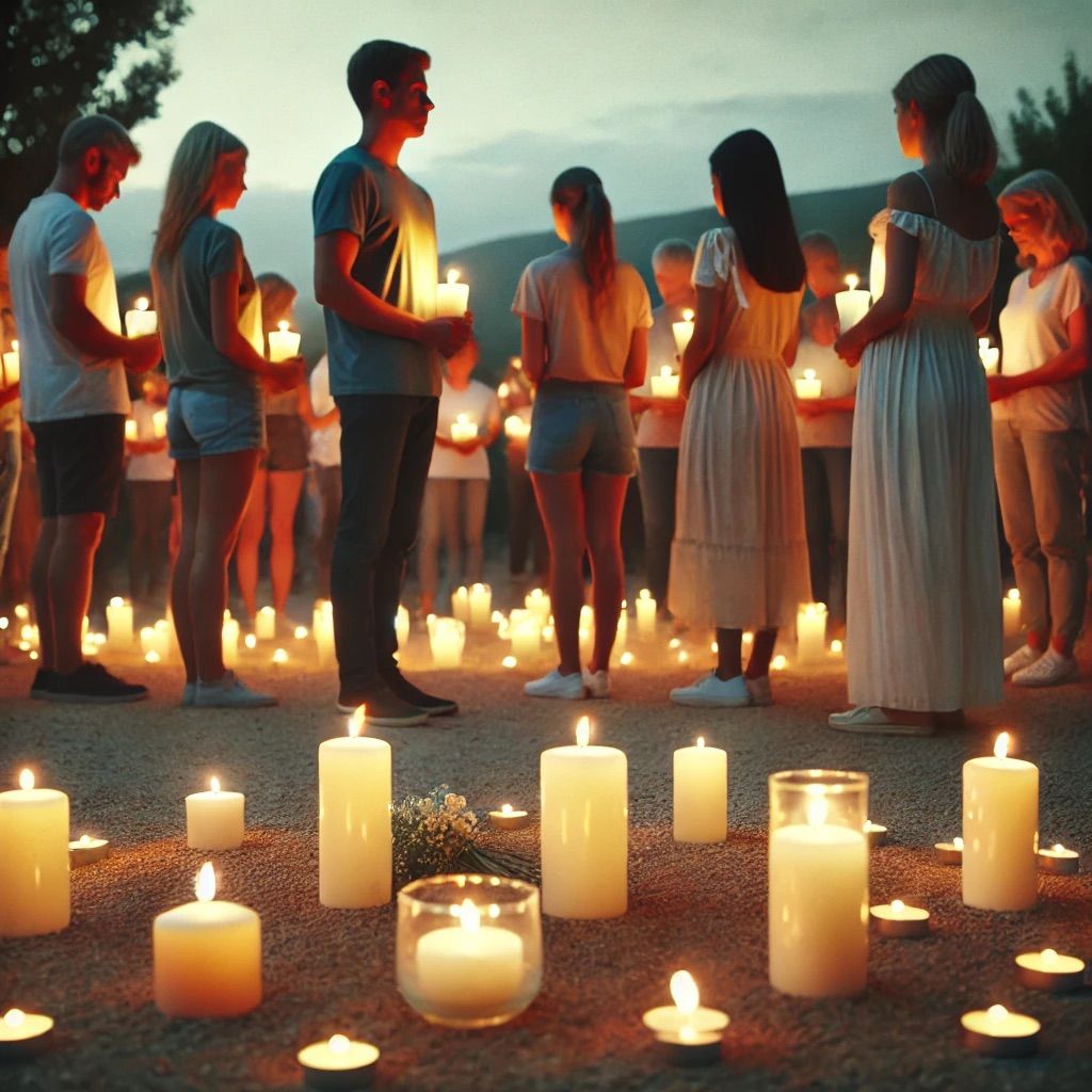 candle-lit vigil