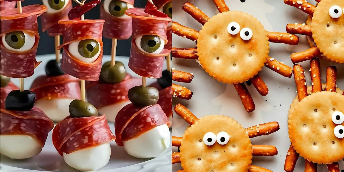 Foodie Fun: Salami Eyeballs & Ritz Spiders (Ages 7-11)