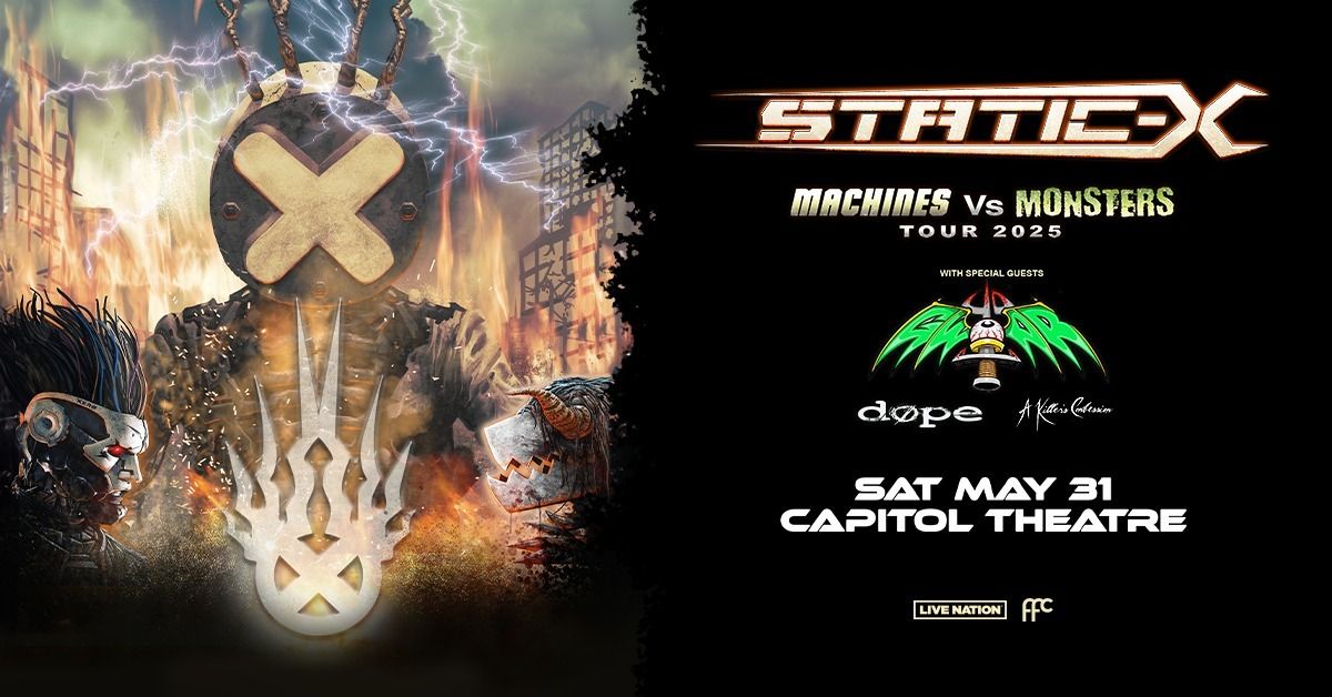 Static-X \u2013 Machines VS Monsters Tour 2025 at Capitol Theatre