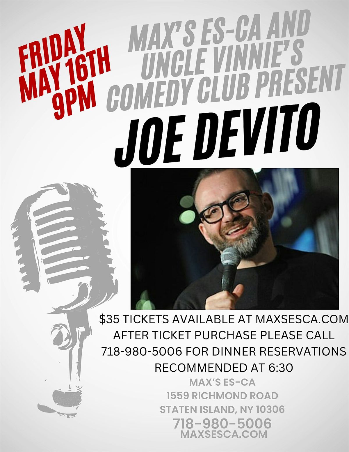 JOE DEVITO COMEDY NIGHT