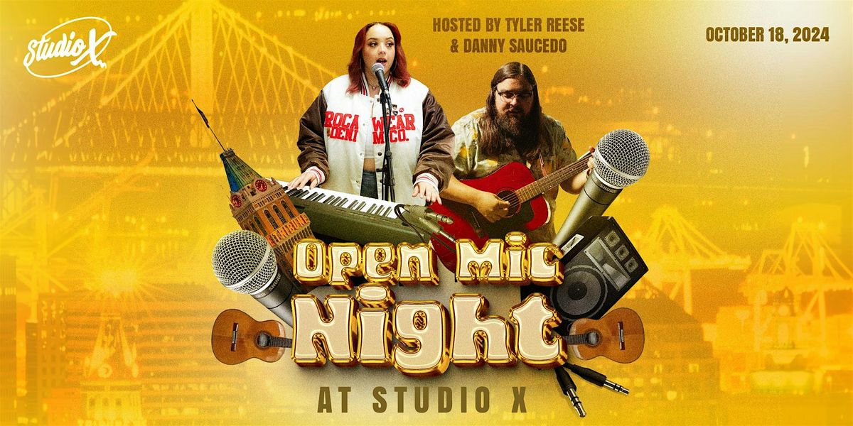 Open Mic Night at Studio X for Musicians & Recording Artists