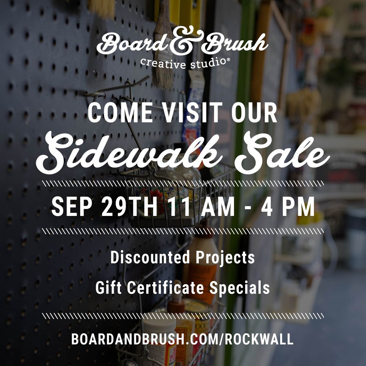 Sidewalk Sale at Board & Brush Rockwall