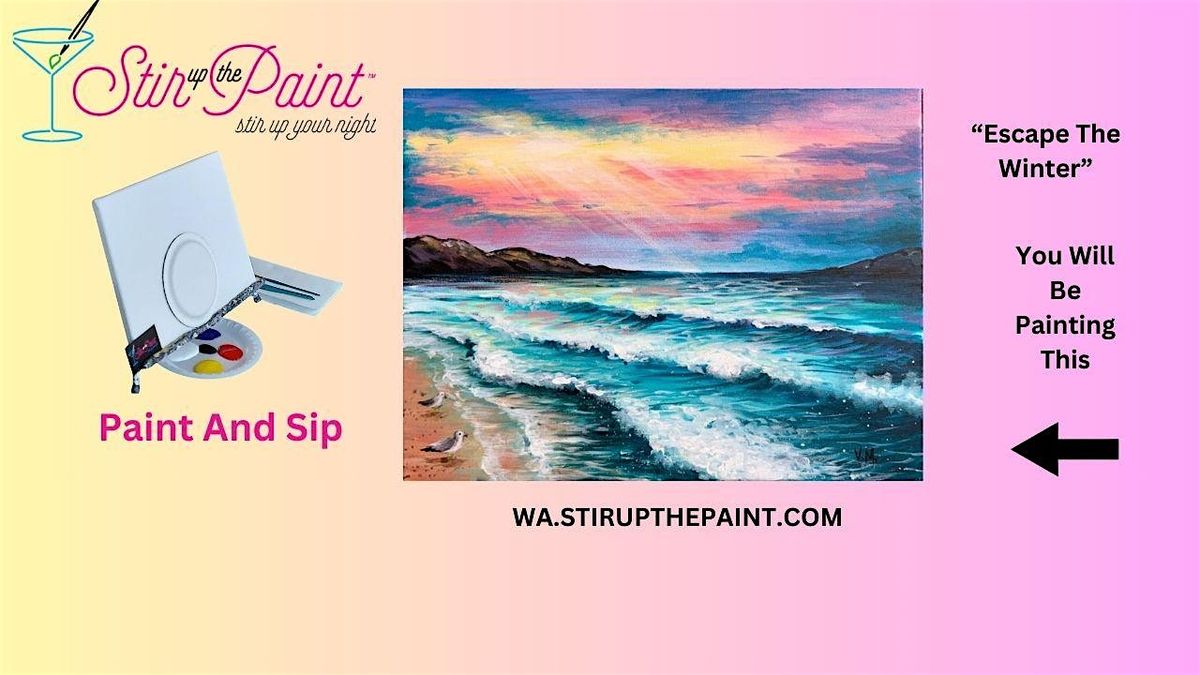 West Seattle Paint and Sip, Paint Party, Paint Night  (Wine Included)