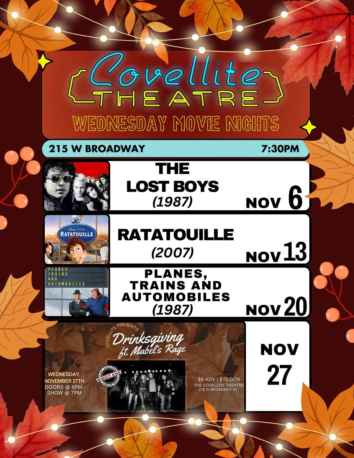 Covellite Free Movie Night: RATATOUILLE