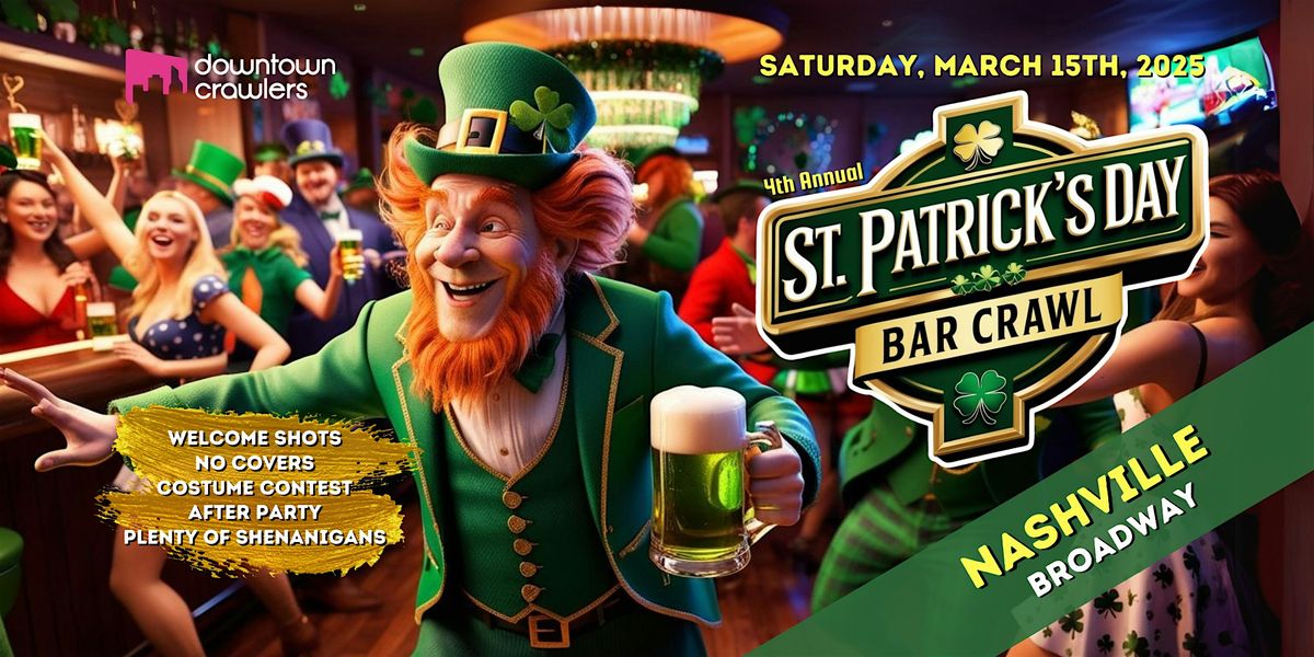 St. Patrick's Day Bar Crawl - NASHVILLE (Broadway)