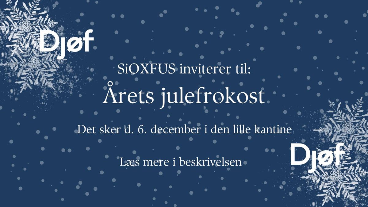 Julefrokost p\u00e5 samfundsfag og statskundskab FUS x SiO