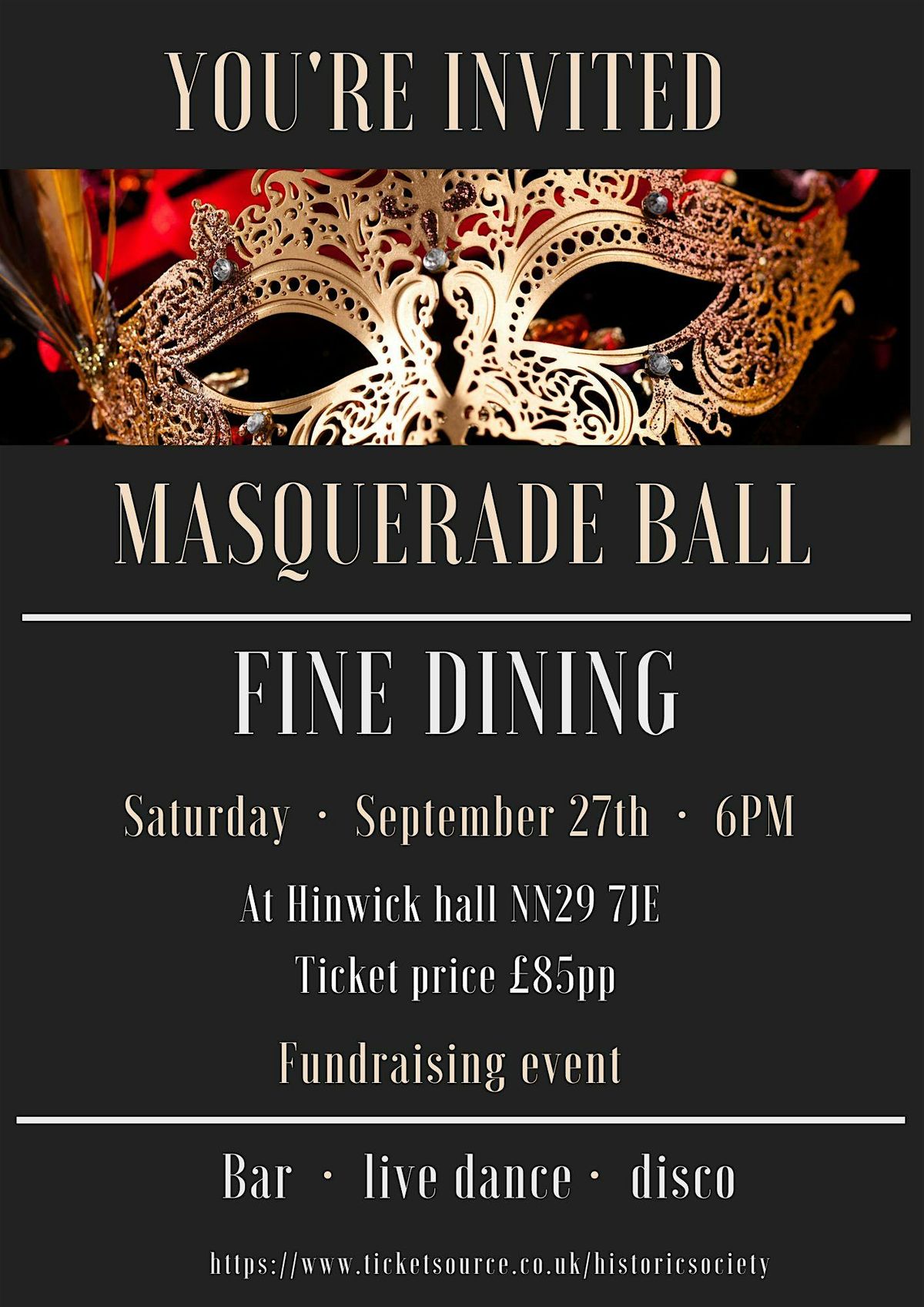 Fine Dining Masquerade Ball