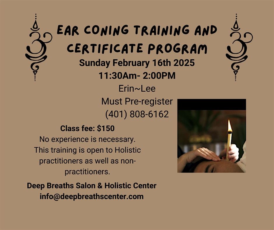 Ear Coning Training and Certificate Program