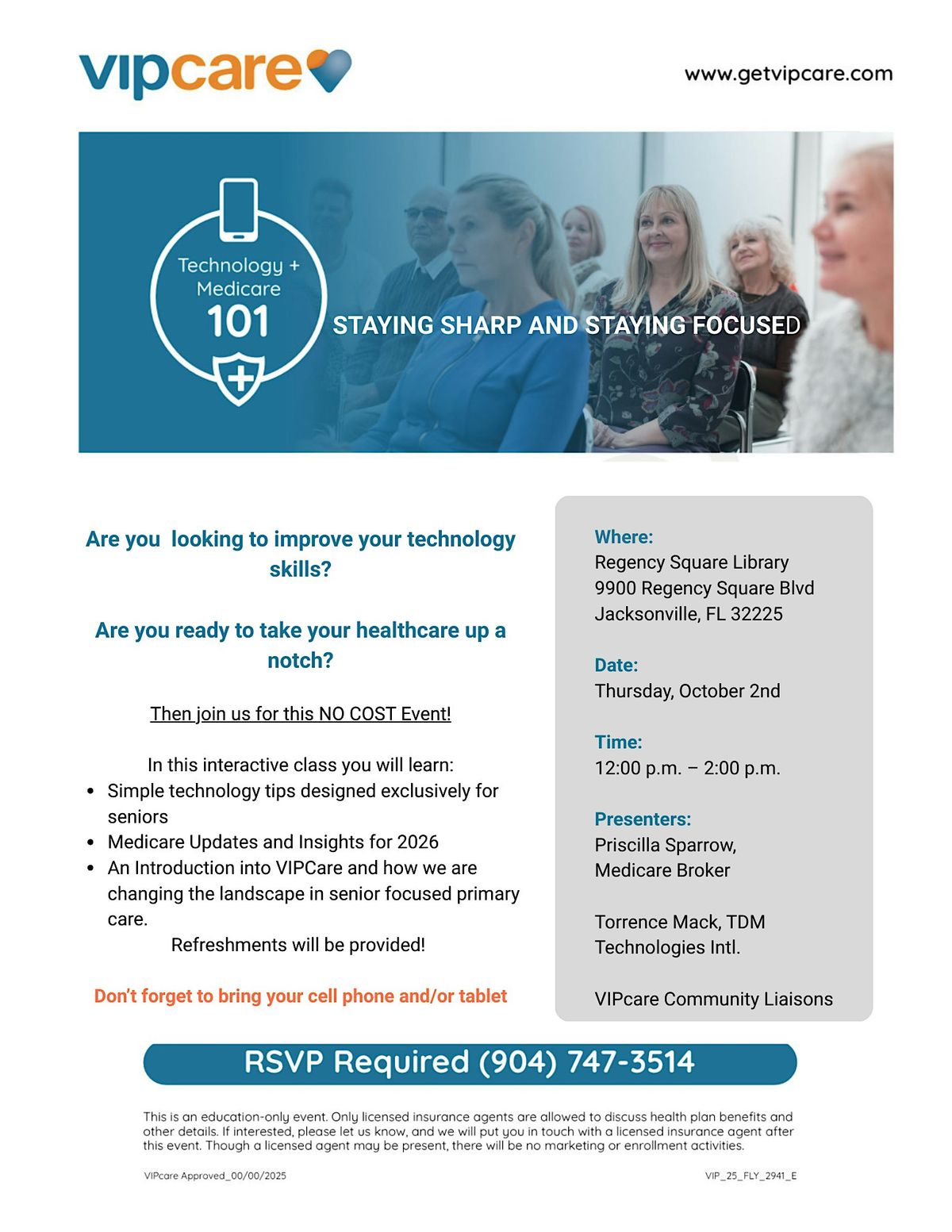FREE Technology Class and Medicare Information Event!