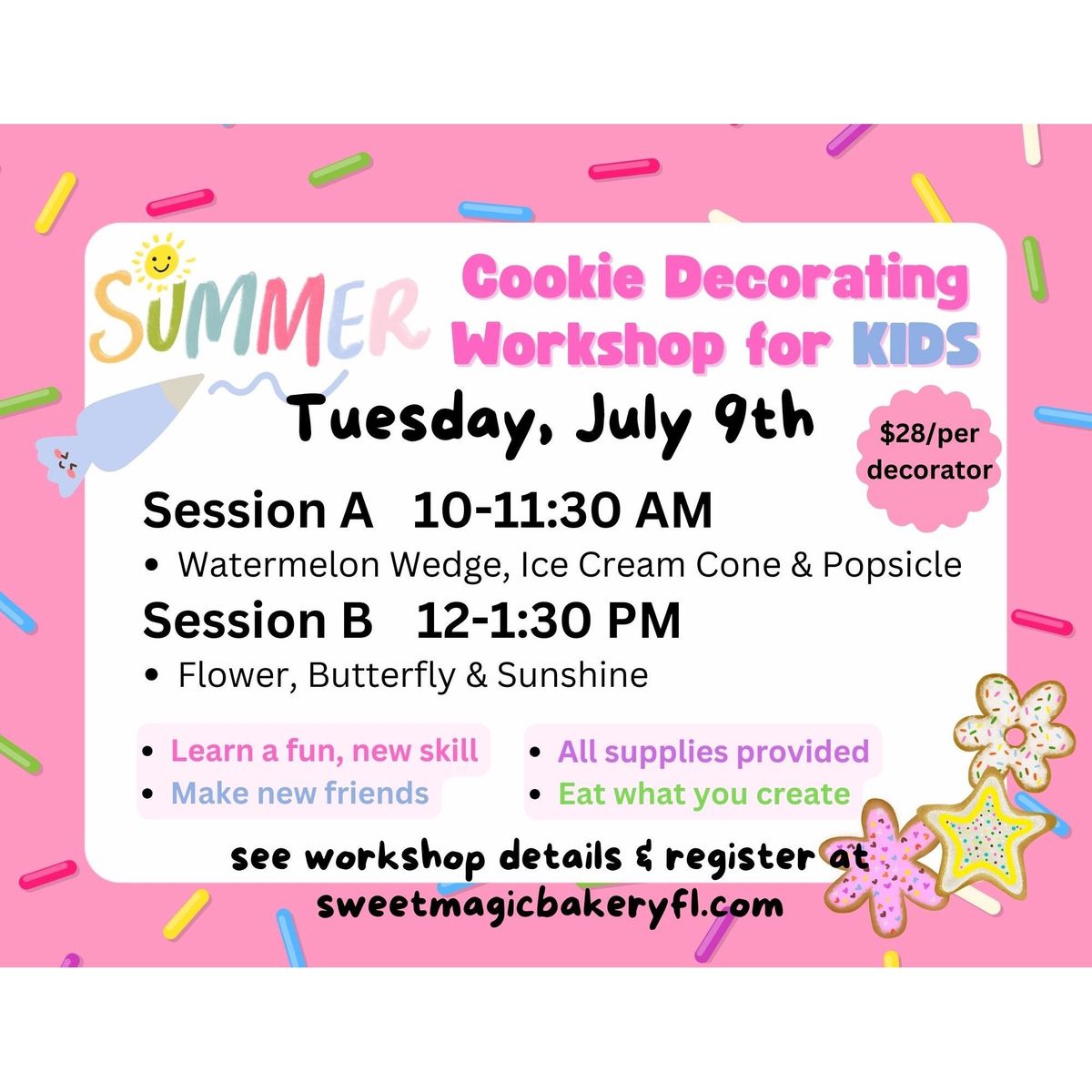 Cookie Decorating Workshop for Kids - Session B