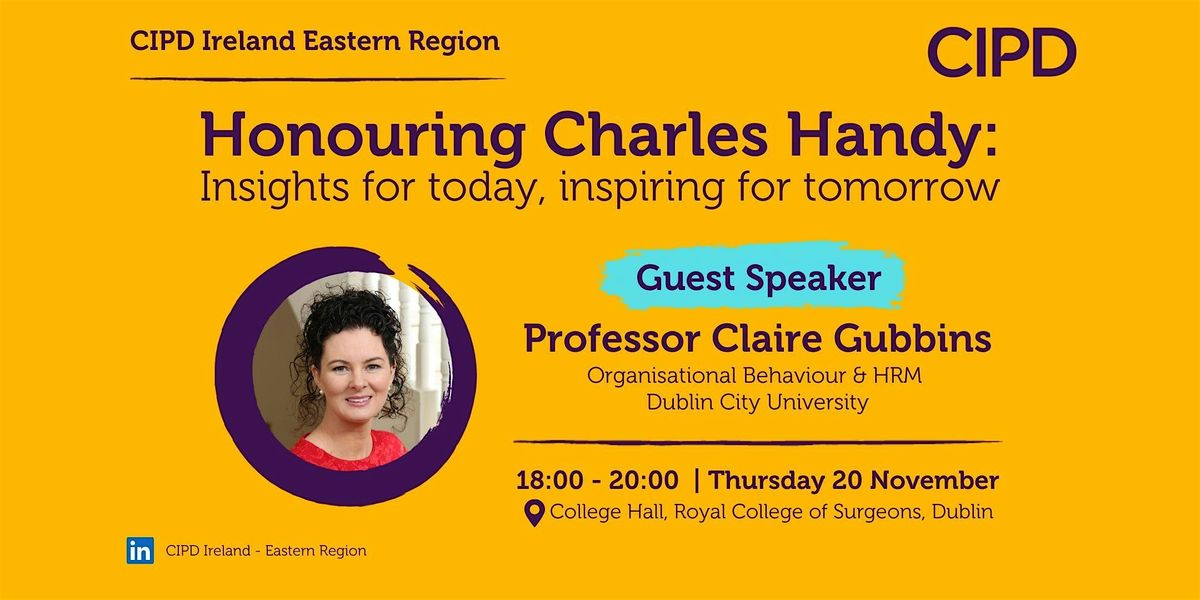 Honouring Charles Handy: Insights for today, inspiring for tomorrow