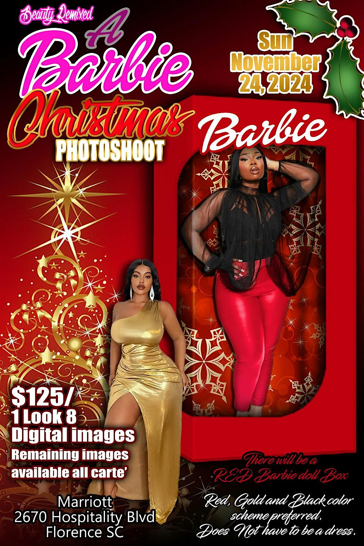 A Barbie Christmas Photoshoot