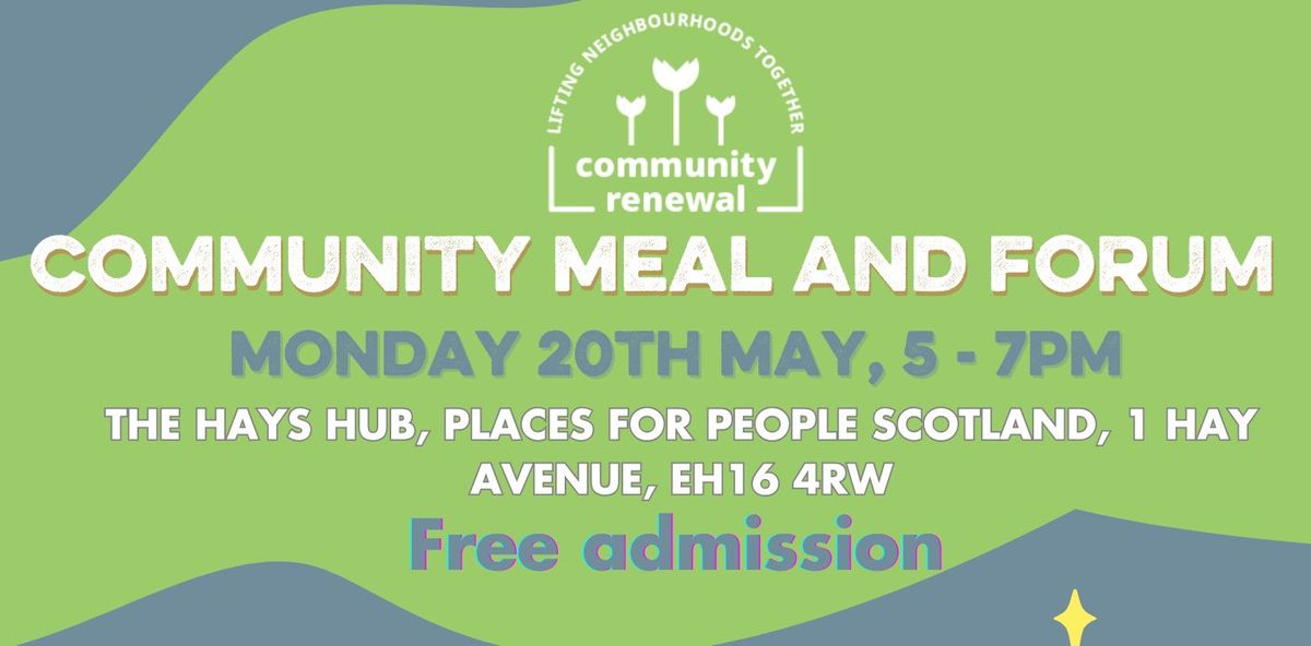 May Community Meal and Forum
