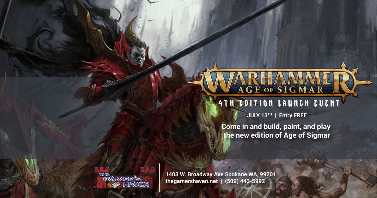 Warhammer Age of Sigmar 4th Edition Launch Event