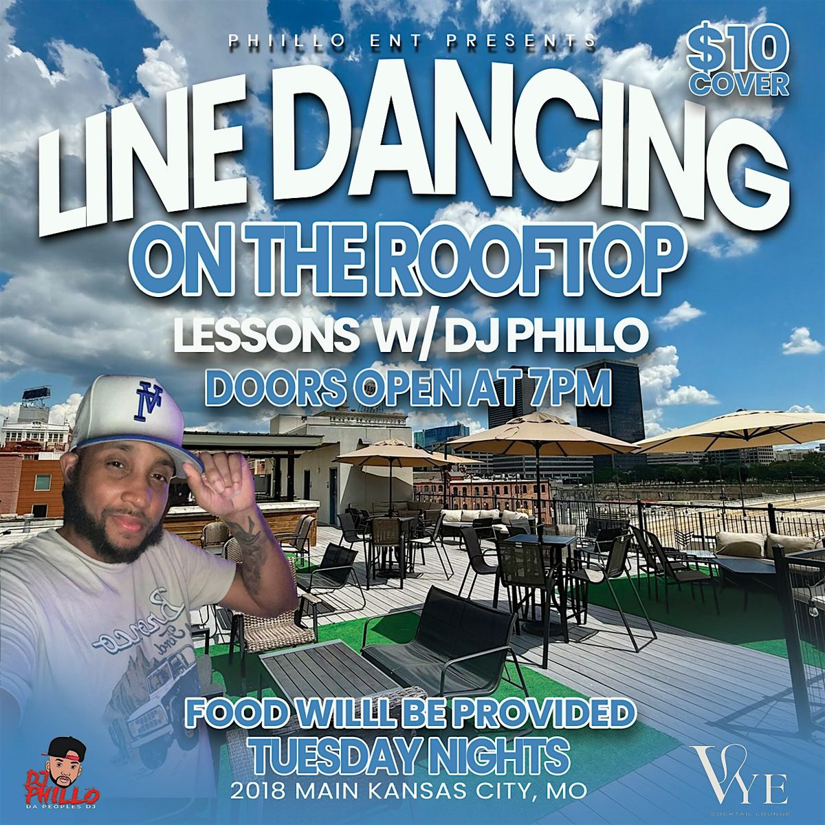 LINE DANCING ON THE ROOFTOP