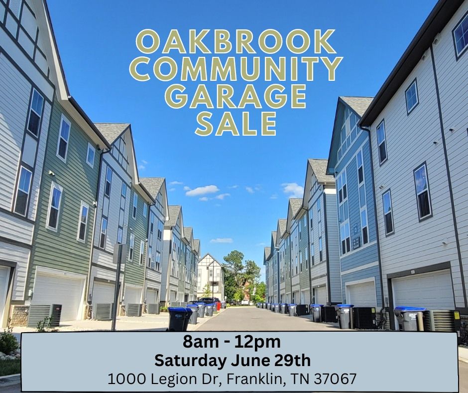 Oakbrook Community Garage Sale