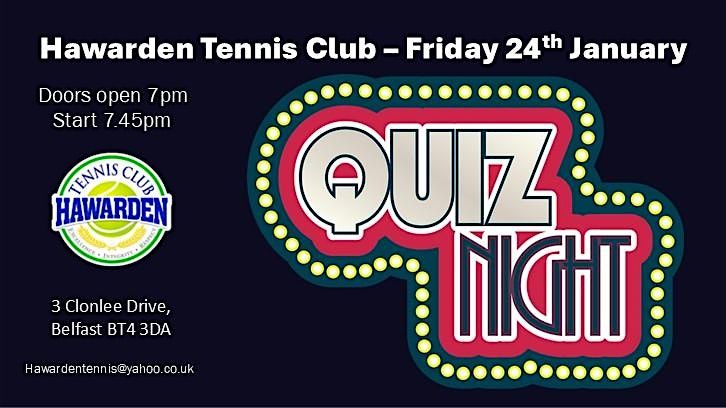 Quiz Night @ Hawarden Tennis Club