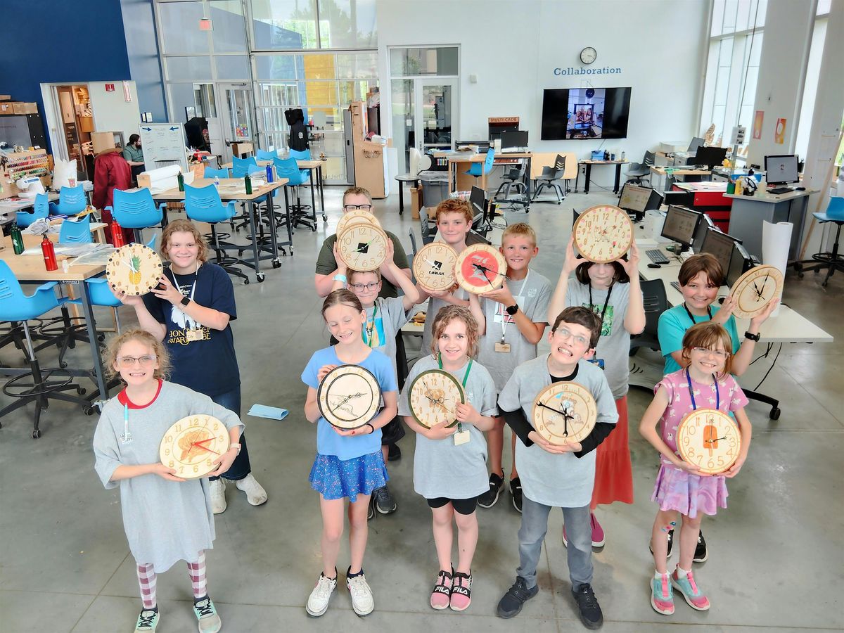 Summer Fab Lab Boot CAMP kids, laser, 3D printing, sewing vinyl cutting