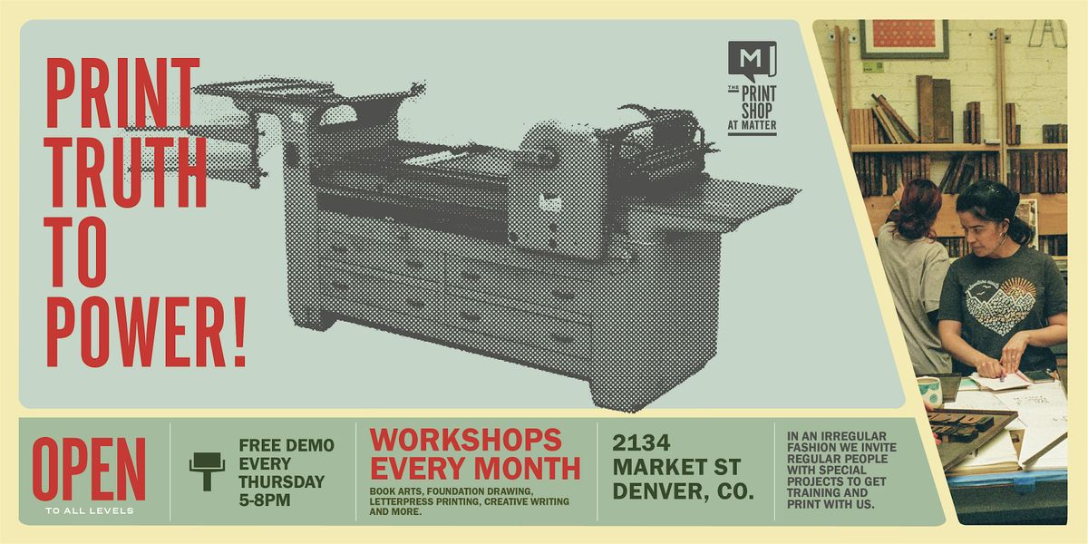 Letterpress Printing Workshop