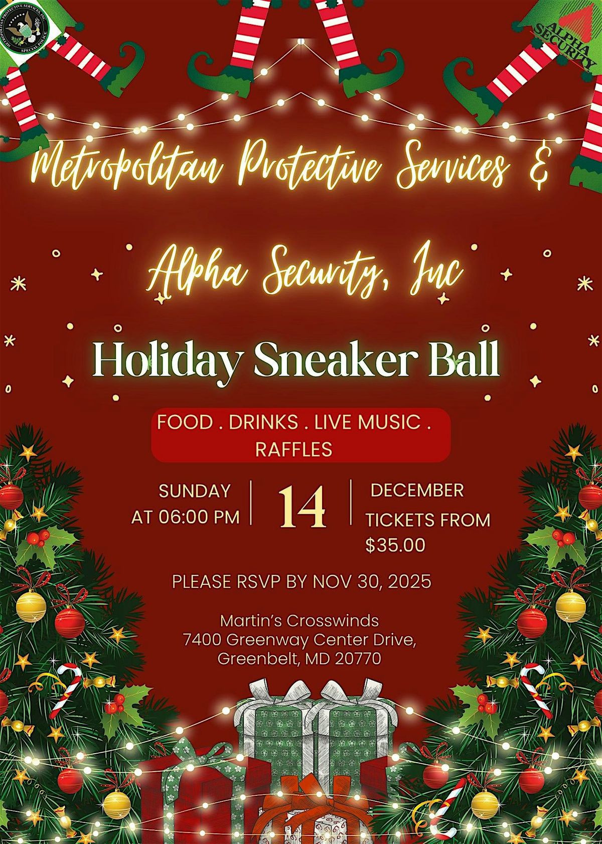 Metropolitan Protective Services & Alpha Security Holiday Sneaker Ball