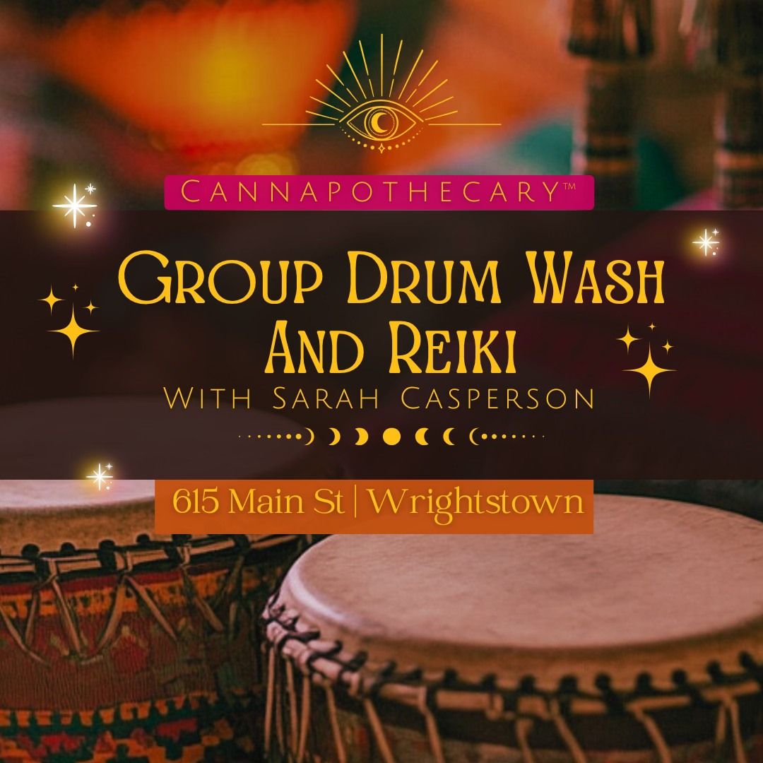 \ud83e\ude98Group Drum Wash & Reiki with Sarah Casperson