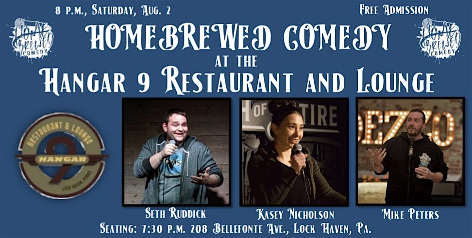 Homebrewed Comedy at the Hangar 9 Restaurant and Lounge