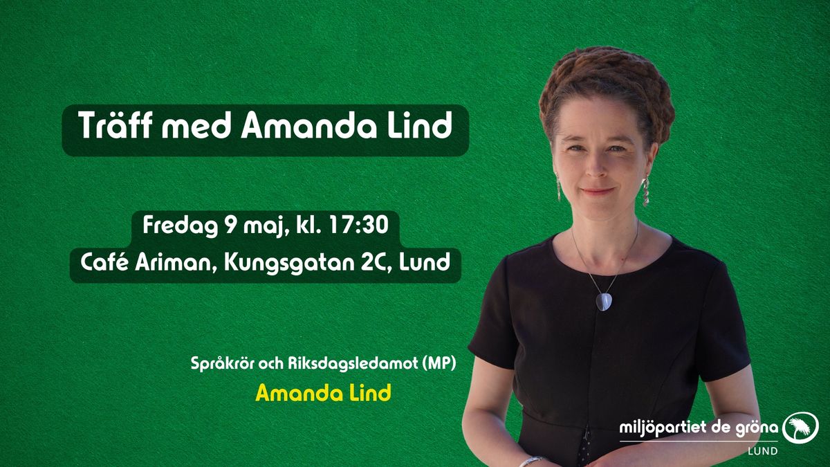 Tr\u00e4ff med Amanda Lind!