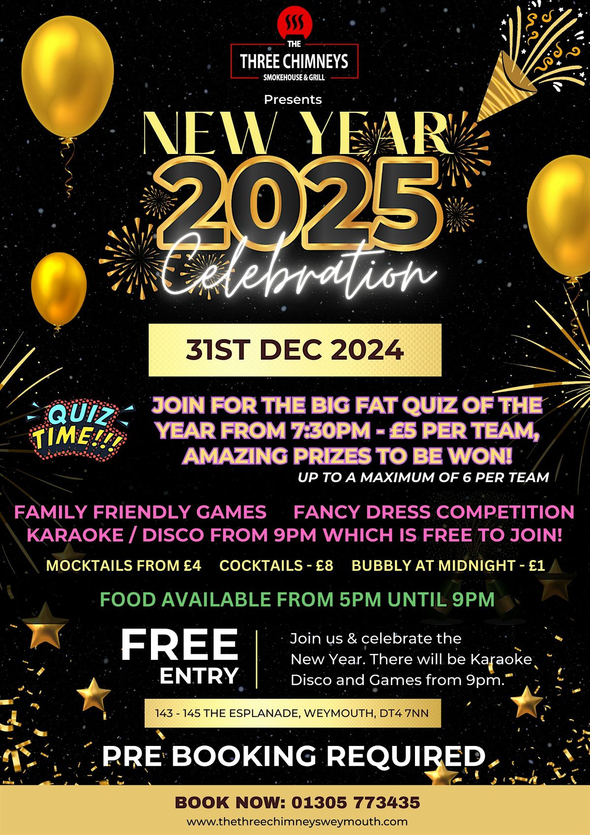 New Years Eve Celebration 2024 + Big Fat Quiz of the Year!!!