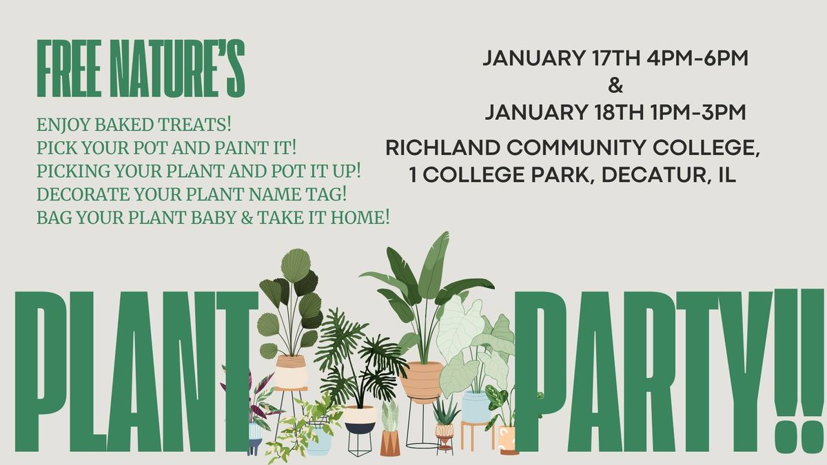 Free Nature's Plant Party!