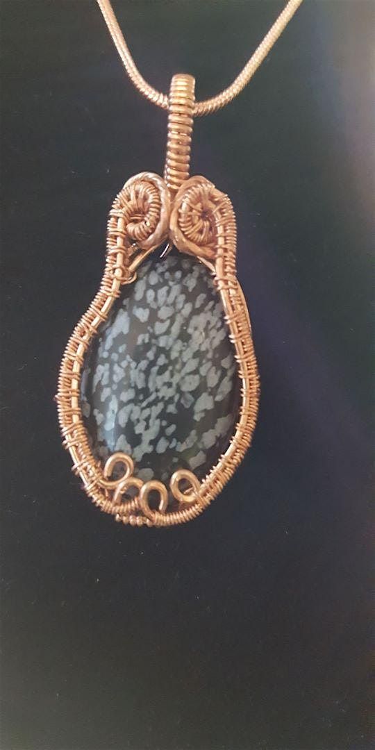 Wire Weave Cabochon Pendant