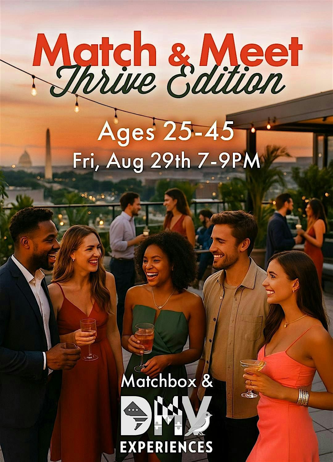 Match and Meet: Thrive Edition (Ages 25\u201345) | Summer Singles Social