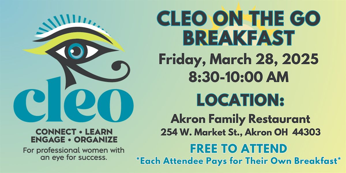 CLEO on the Go Breakfast - Akron