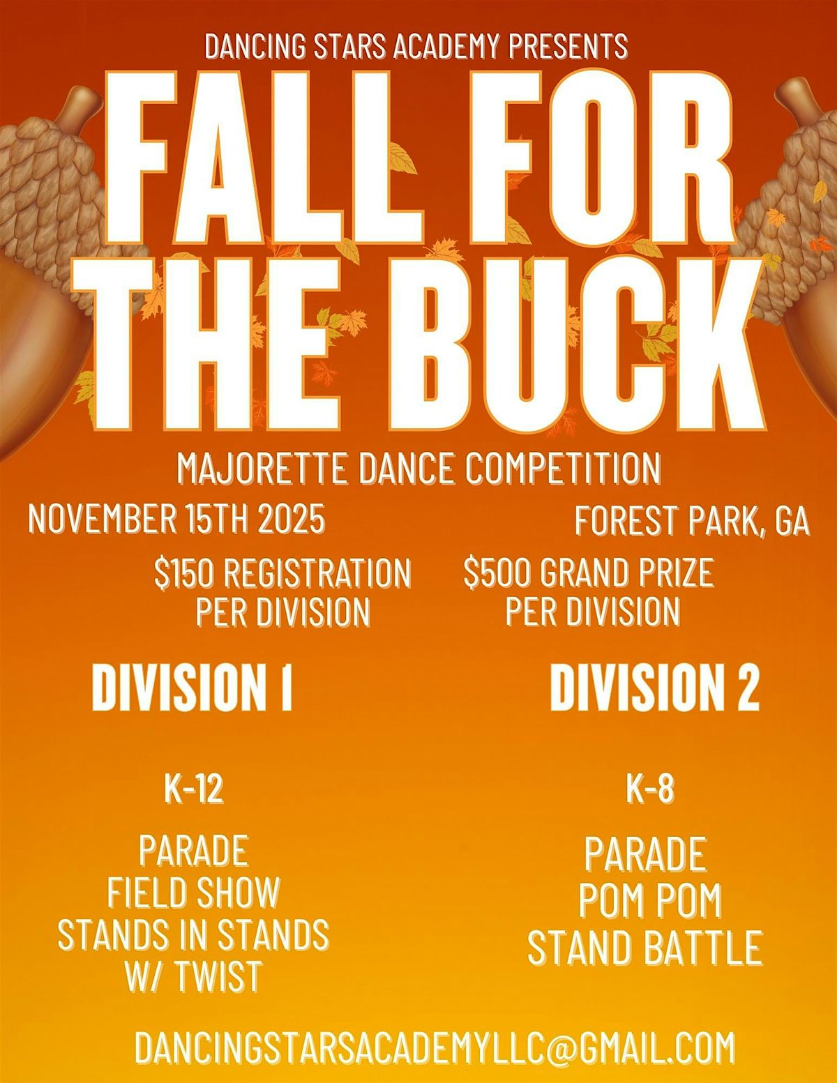 Dancing Stars Academy Presents: Fall For The Buck Majorette Competition